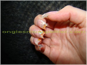 pose faux ongles gel d�co printemps 