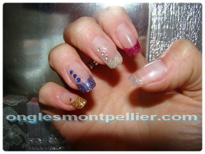 french paillettes multi color réduite