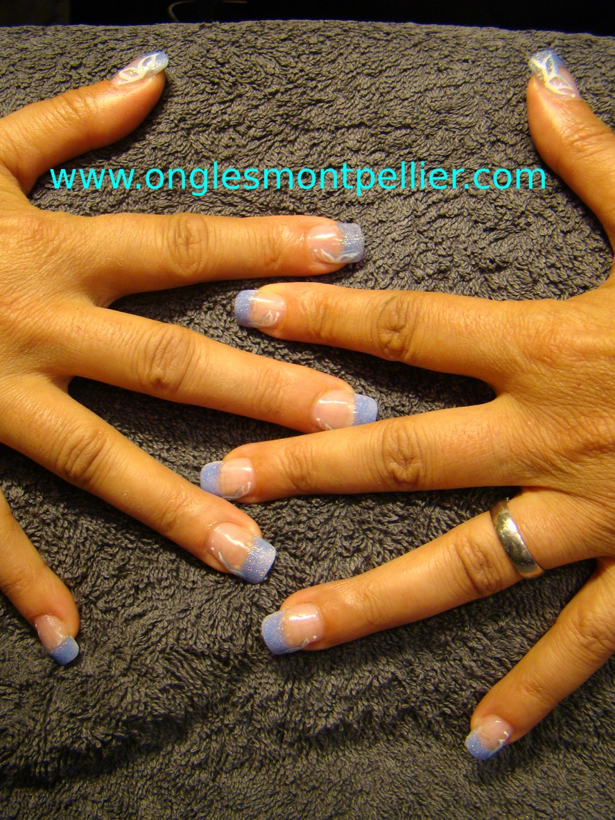 pose resine bleu ciel