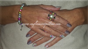 gel gris et confettis P