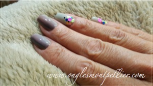 gel gris et confettis 2 P