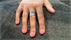 pose vernis semi permanent corail p